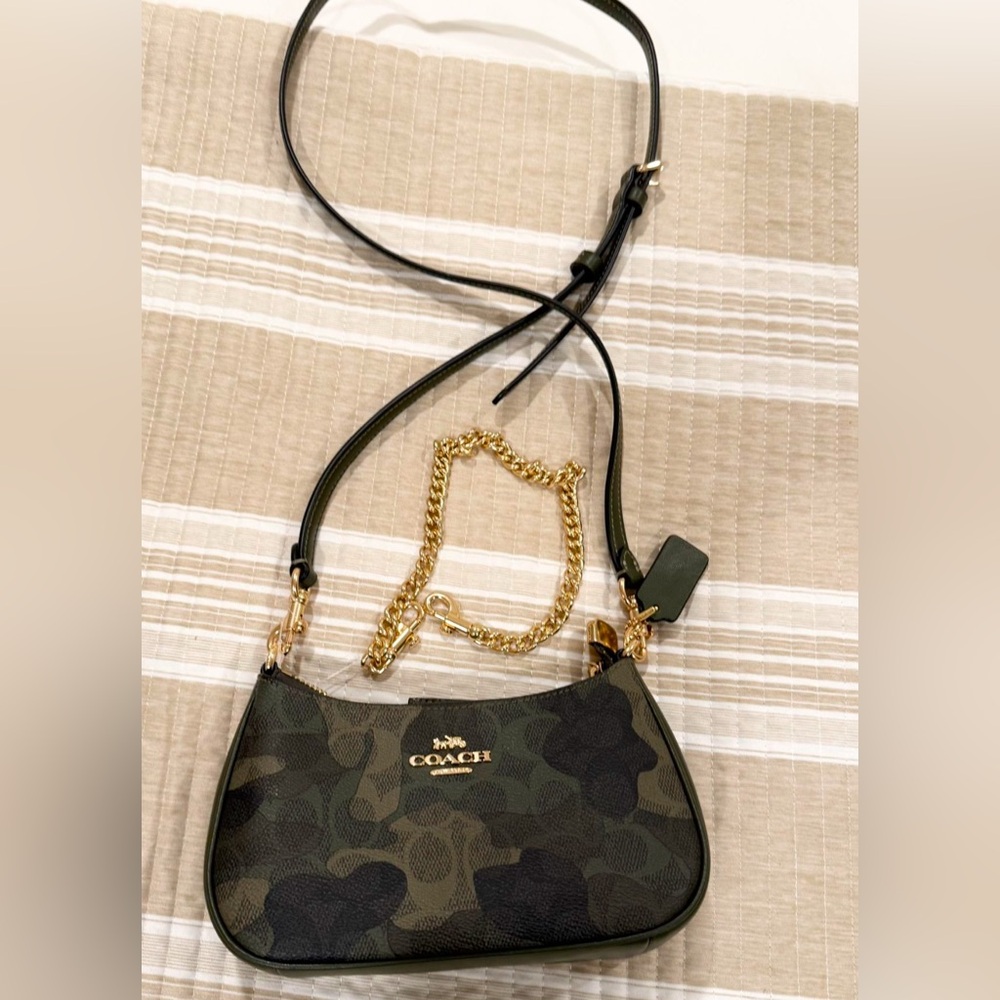 Camo coach purse